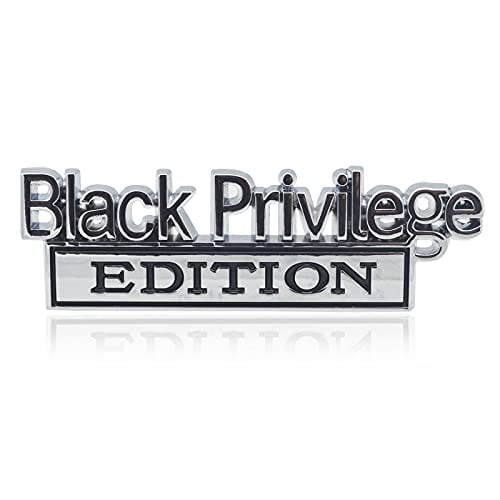 GeeGeeTop Universal Black Privilege Edition Emblem Sticker Replacement Car Truck SUV Compatible with Ford F150 Jeep Dodger Chevrolet Badge Tailgate Badge Front Grille Hood Trunk Silver+Black GeeGeeTop Universal Black Privilege Edition Emblem Sticker Replacement Car Truck SUV Compatible with Ford F150 Jeep Dodger Chevrolet Badge Tailgate Badge Front Grille Hood Trunk Silver+Black